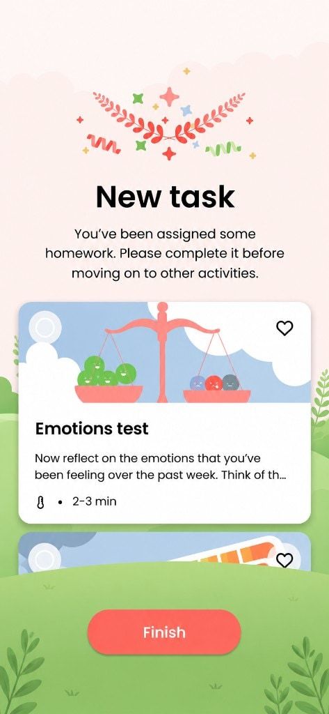 Living Well guided exercises screen.